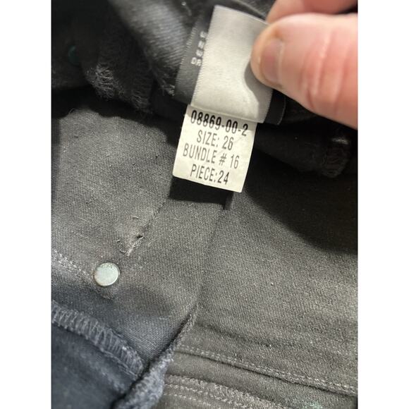 HUDSON Womens sz 26 Black COLLIN Skinny Flap Jeans - Picture 7 of 7